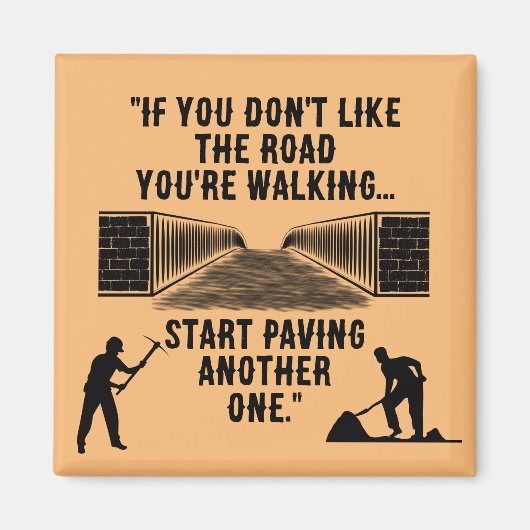 Magnet "A New Road" Magneet (Voorkant)