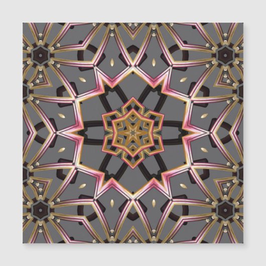 Magnet à Rosette Dorée (Devant)