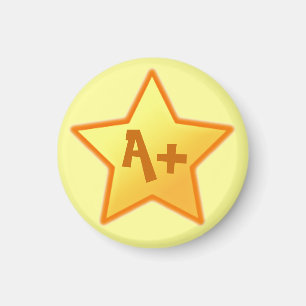 Magnet: A+ Star Motivatie magneet