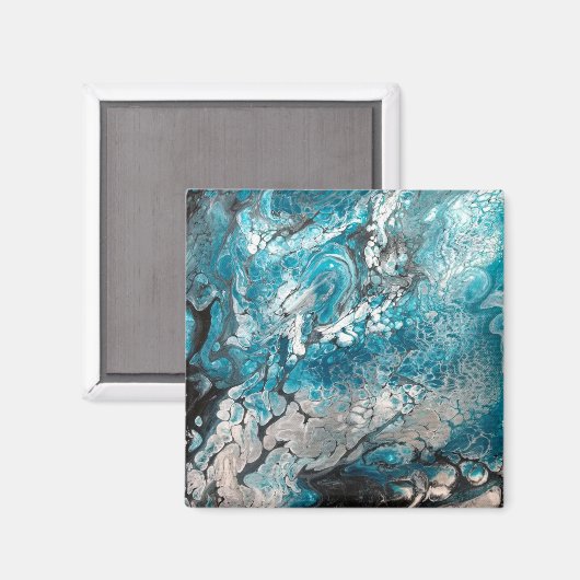 Magnet Abstrait en gras et noir (Recto/Verso)