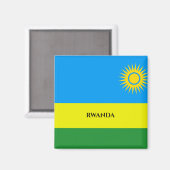 Magnet Afrique du drapeau du Rwanda (Recto/Verso)
