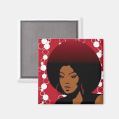 Magnet Afro rétro (Recto/Verso)
