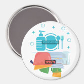 Magnet aimanté pour lave vaisselle "Propre - Vente (Recto/Verso)