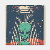 Magnet Alien de paix (Devant)