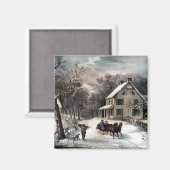 Magnet - American Homestead Winter (Recto/Verso)