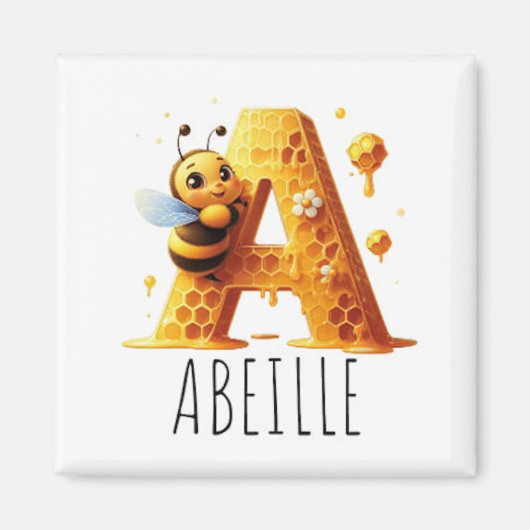 Magnet Animaux Rigolos Lettre A Magneet (Voorkant)