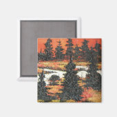 Magnet Ann Hayes Peinture Arbre Delight (Recto/Verso)