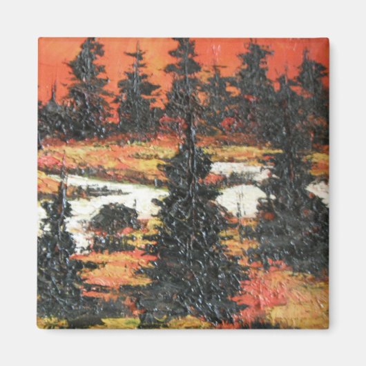 Magnet Ann Hayes Peinture Arbre Delight (Devant)
