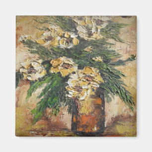Magnet Ann Hayes Peinture Fleurs Jaunes Dans Le Va