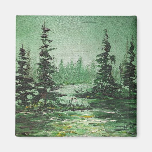 Magnet Ann Hayes Peinture Forêt Verte (Devant)