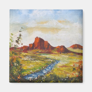 Magnet Ann Hayes Peinture Red Rock Canyan