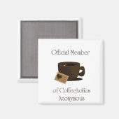 magnet anonyme de cafeeholic (Recto/Verso)