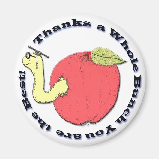Magnet Apple de l'enseignant (Devant)