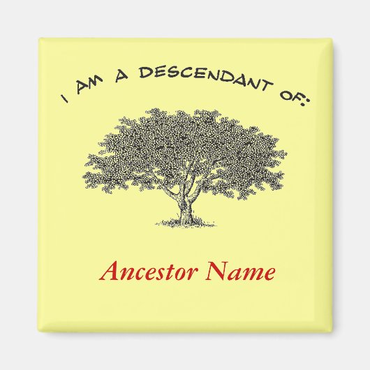 Magnet - Arbre généalogique (Devant)