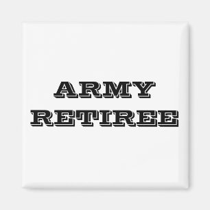 Magnet Army Retiree Magneet