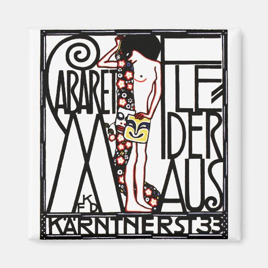 Magnet : Art Nouveau - Cabaret Fledermaus (Devant)