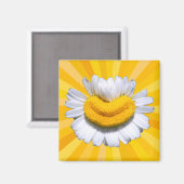 Magnet Auréole de Sourire de Camomille Dorée Joyeu (Recto/Verso)