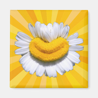 Magnet Auréole de Sourire de Camomille Dorée Joyeu