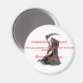 Magnet avec attention Usupers / Faucheuse Grim (Recto/Verso)