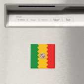 Magnet avec Drapeau de Los Angeles, Californie (In Situ (Lave-vaisselle))