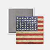 Magnet avec drapeau patriote des États-Unis (Recto/Verso)