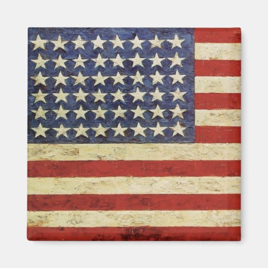 Magnet avec drapeau patriote des États-Unis (Devant)
