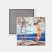 MAGNET AVEC FLAMANT ROSE (Recto/Verso)