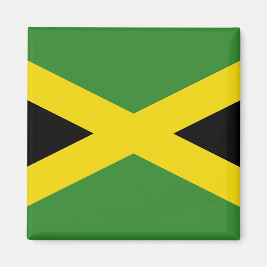 Magnet avec le drapeau de la Jamaïque (Devant)