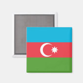 Magnet avec le drapeau de l'Azerbaïdjan (Recto/Verso)