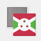 Magnet avec le drapeau du Burundi (Recto/Verso)