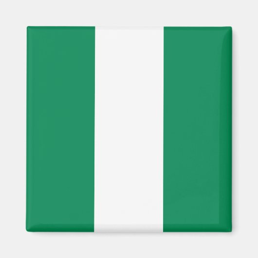 Magnet avec le drapeau du Nigeria (Devant)