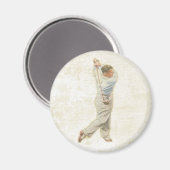 Magnet avec lecteur de golf Vintage (Recto/Verso)