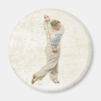 Magnet avec lecteur de golf Vintage