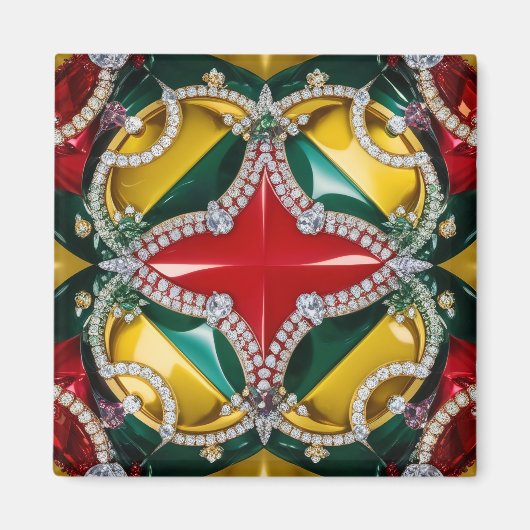 Magnet avec Los Angeles Colors Design (Devant)