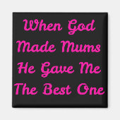 Magnet avec phrase idéal pour la fête des mères (Devant)