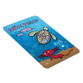 Magnet - Axolotls onder het Zee - Buellton.Art Magneet (Rechterzijde)