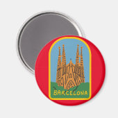 Magnet Barcelona Magneet (Voorkant / Achterkant)