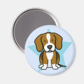 Magnet Beagle étoile de Kawaii (Recto/Verso)