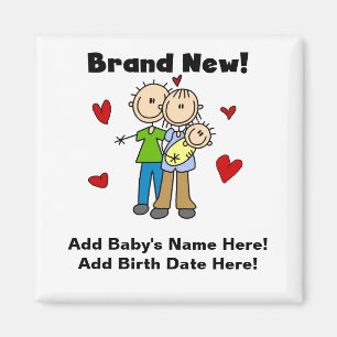 Magnet bébé de marque personnalisable