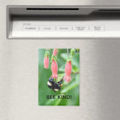 Magnet - Bee on Pink Flower Magneet (Insitu (Vaatwasser))
