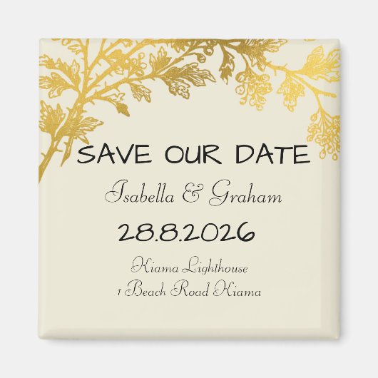 Magnet - Bewaar onze datum Magneet (Voorkant)