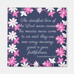 Magnet - Bibel verset Lamentations 3:22