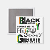 Magnet-Black Geschiedenis begint met History© Magneet (Voorkant / Achterkant)