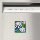 Magnet bleu Nympahaea (In Situ (Lave-vaisselle))