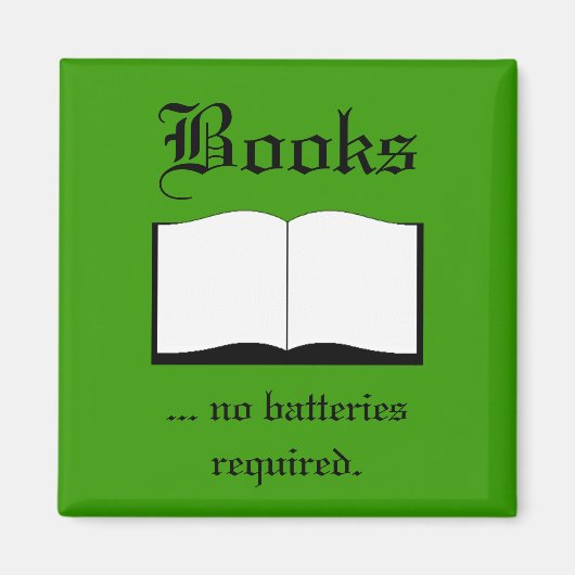 Magnet - Boeken ... geen batterijen vereist Magneet (Voorkant)