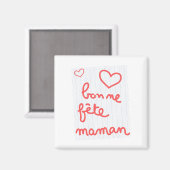 Magnet Bonne fête Maman (Recto/Verso)