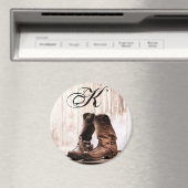 Magnet bottes personnalisées pays rustique ouest w (In Situ (Lave-vaisselle))