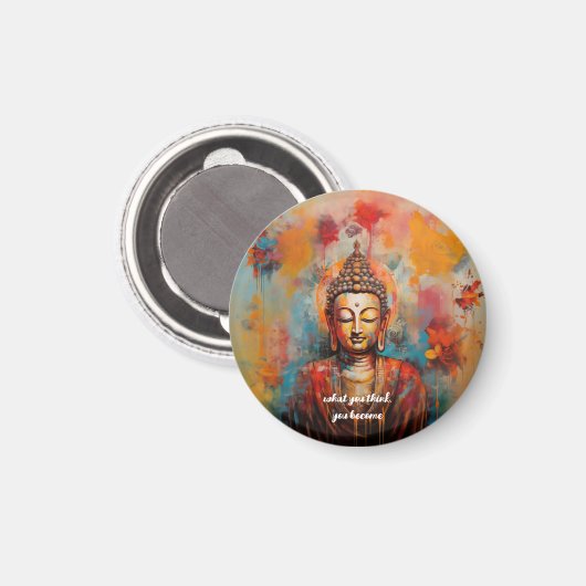 Magnet Bouddha coloré (Recto/Verso)