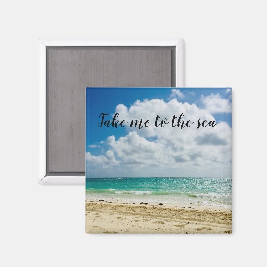 Magnet: Breng me naar het zee Magneet (Voorkant / Achterkant)