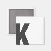 Magnet Buchstabe "K" Magneet (Voorkant / Achterkant)
